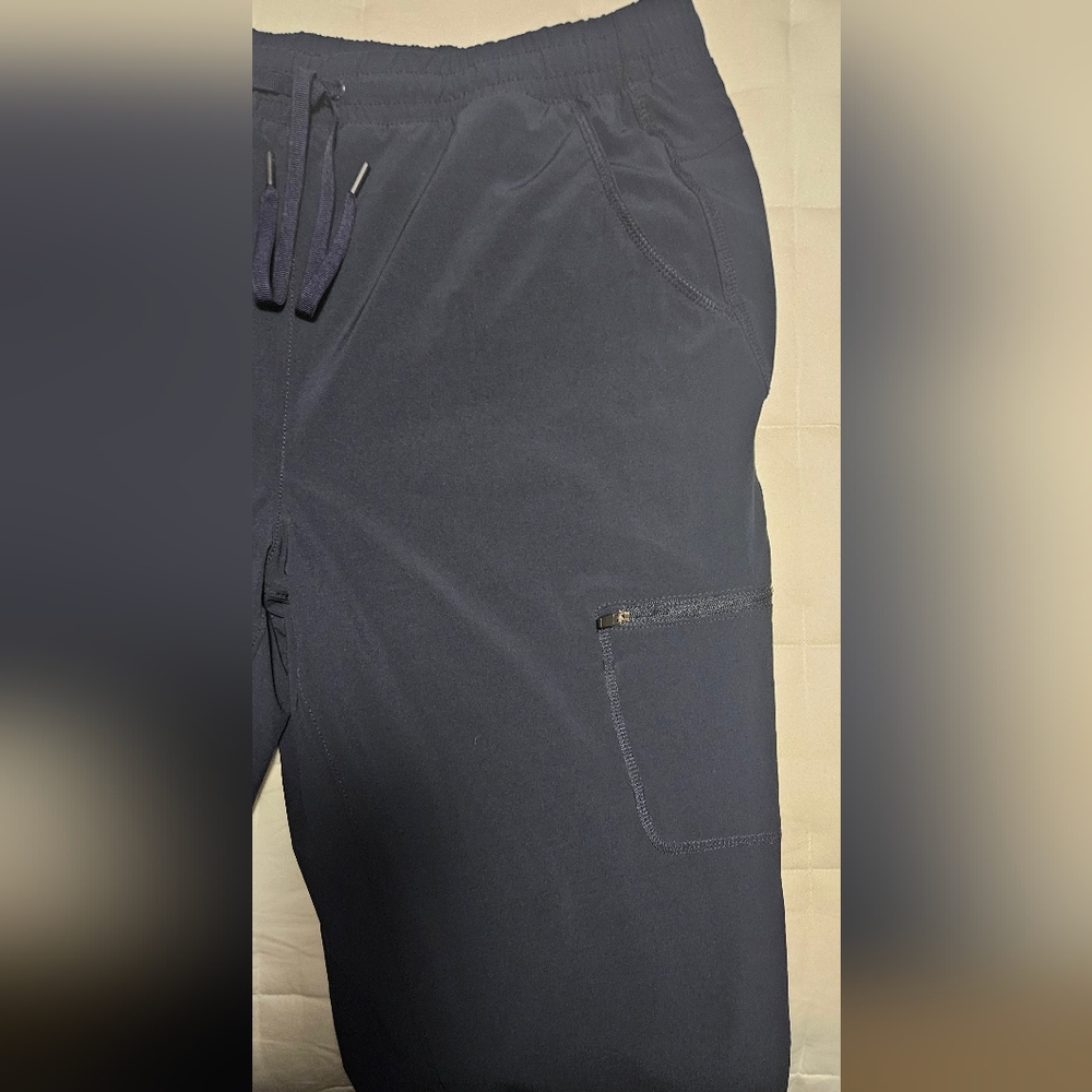 Women's Eddie Bauer Fleece Lined Pants: Nany w/Navy/Green Plaid Fleece: Size- 16 - Picture 7 of 11